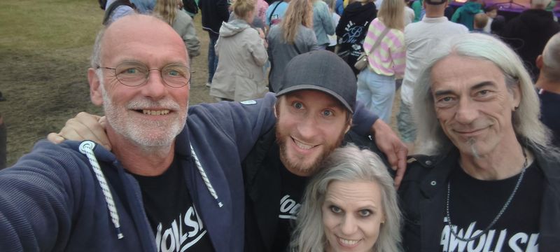 Die Band auf einem Festival